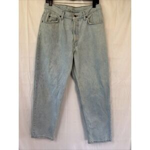 Britannia Jeans 34x30 Light Wash Denim Straight Leg 100% Cotton Vintage USA Made